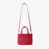 Strandtas East-West Mini Ruby Red en Light Gold Mini strandtas met handvatten Strandtas East-West Mini Ruby Red en Light Gold Mini strandtas met handvatten