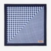 Sula Bandana Katoenen bandana met marineblauwe ginghamprint Sula Bandana Katoenen bandana met marineblauwe ginghamprint