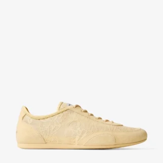 Sunny F Corn Leather Mix en Jimmy Choo Lace lage sneakers