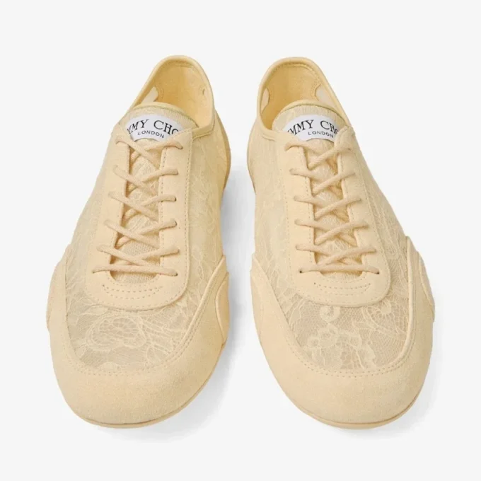 Sunny F Corn Leather Mix en Jimmy Choo Lace lage sneakers Sunny F Corn Leather Mix en Jimmy Choo Lace lage sneakers