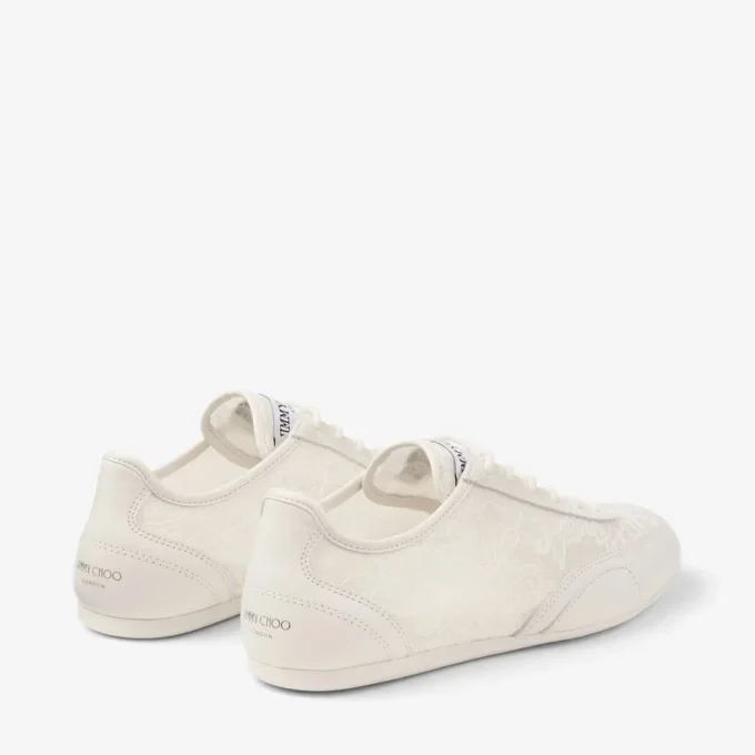 Sunny F Latté-leren mix en jimmy choo-kanten lage sneakers Sunny F Latté-leren mix en jimmy choo-kanten lage sneakers