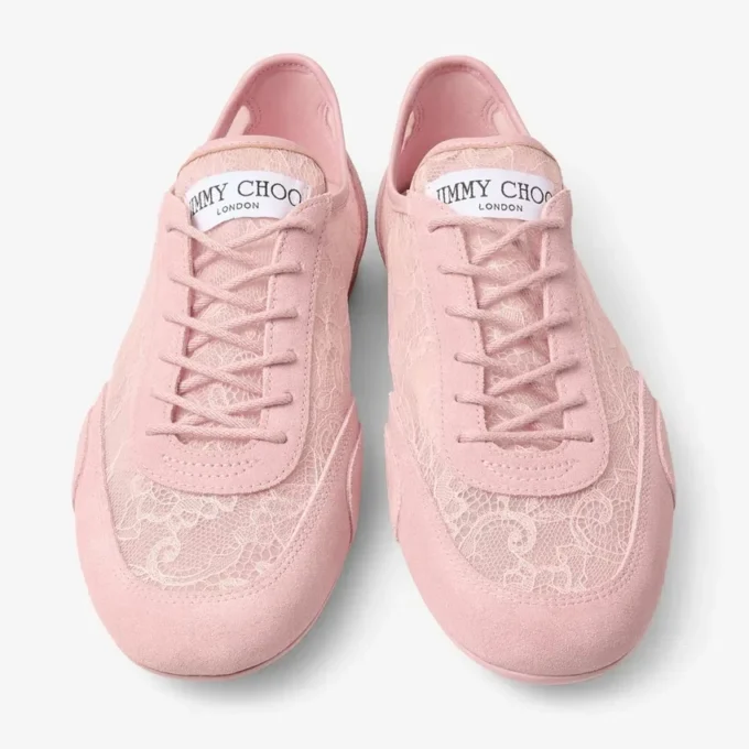 Sunny F Rose-leer mix en jimmy choo lage veterschoenen Sunny F Rose-leer mix en jimmy choo lage veterschoenen