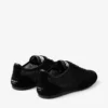Sunny F zwarte leren mix en jimmy choo lage veterschoenen Sunny F zwarte leren mix en jimmy choo lage veterschoenen