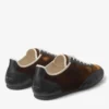 Sunny M lage sneakers van bronskleurig gemengd leer en fluweel Sunny M lage sneakers van bronskleurig gemengd leer en fluweel