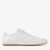 Sunny M witte en rubberen leren mix lage sneakers Sunny M witte en rubberen leren mix lage sneakers