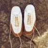 Sunny Mule F Lage sneakers van een mix van latte- en toffee-kleurig leer en Diamond-vormig mesh Sunny Mule F Lage sneakers van een mix van latte- en toffee-kleurig leer en Diamond-vormig mesh