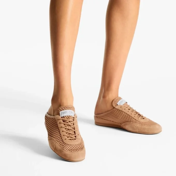 Sunny Mule F Toffee-leermix en Diamond-gaas lage sneakers Sunny Mule F Toffee-leermix en Diamond-gaas lage sneakers