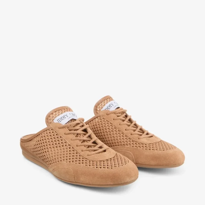 Sunny Mule F Toffee-leermix en Diamond-gaas lage sneakers Sunny Mule F Toffee-leermix en Diamond-gaas lage sneakers