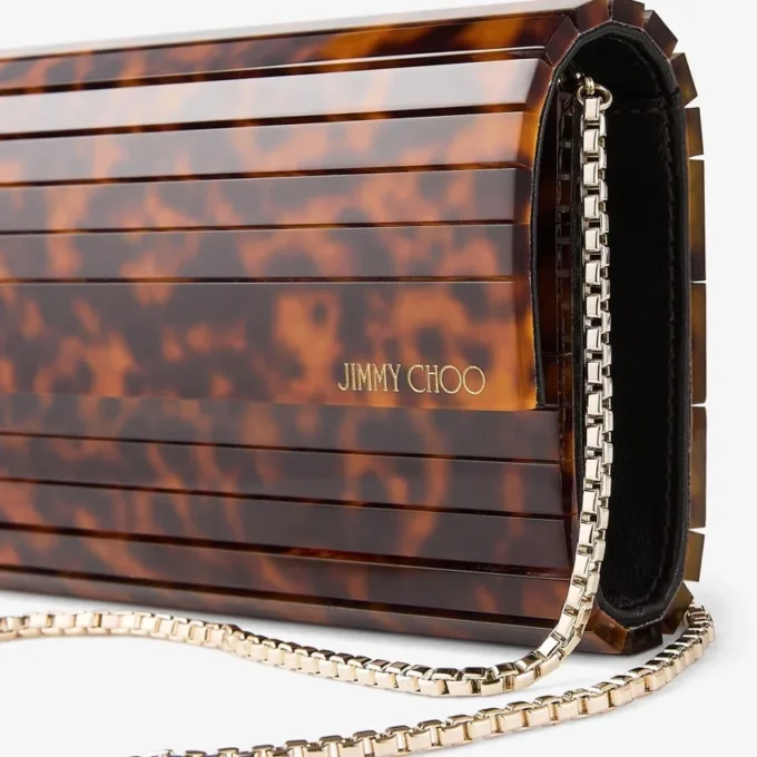 Sweetie-clutch van acryl in schildpadmotief Sweetie-clutch van acryl in schildpadmotief