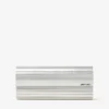 Sweetie ivoorkleurige parelmoeren clutch met zilveren kettingriem Sweetie ivoorkleurige parelmoeren clutch met zilveren kettingriem