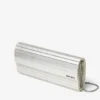 Sweetie ivoorkleurige parelmoeren clutch met zilveren kettingriem Sweetie ivoorkleurige parelmoeren clutch met zilveren kettingriem