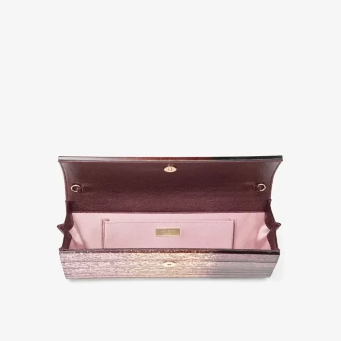 Sweetie Silky Blush DéGradé Glitter Plexi Clutch Sweetie Silky Blush DéGradé Glitter Plexi Clutch