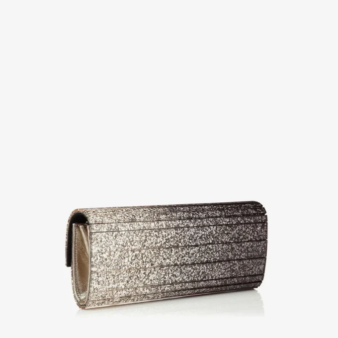 Sweetie zwarte en champagnekleurige DéGradé glitter acryl clutch Sweetie zwarte en champagnekleurige DéGradé glitter acryl clutch
