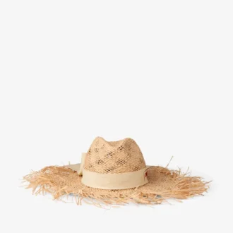 Thalia Small natuurlijke raffiahoed met strik