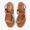 Theia Wedge 60 Multi Chevron Raffia sandalen met sleehak Theia Wedge 60 Multi Chevron Raffia sandalen met sleehak