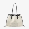 Tote met trekkoord Medium natuurlijke schapenvacht tote met trekkoord en leren afwerking Tote met trekkoord Medium natuurlijke schapenvacht tote met trekkoord en leren afwerking