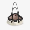 Tote met trekkoord Medium natuurlijke schapenvacht tote met trekkoord en leren afwerking Tote met trekkoord Medium natuurlijke schapenvacht tote met trekkoord en leren afwerking