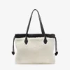 Tote met trekkoord Medium natuurlijke schapenvacht tote met trekkoord en leren afwerking Tote met trekkoord Medium natuurlijke schapenvacht tote met trekkoord en leren afwerking