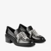 Tylor 60 Zwarte loafers van zacht boxkalfsleer met kristallen kroonluchter Tylor 60 Zwarte loafers van zacht boxkalfsleer met kristallen kroonluchter