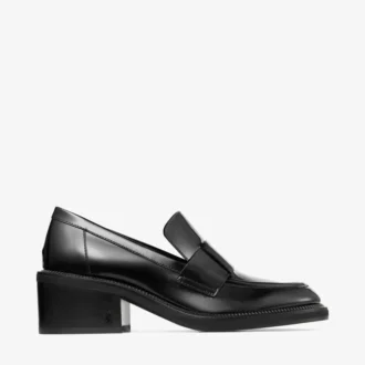 Tylor 60 Zwarte Spazzolato-platformloafers