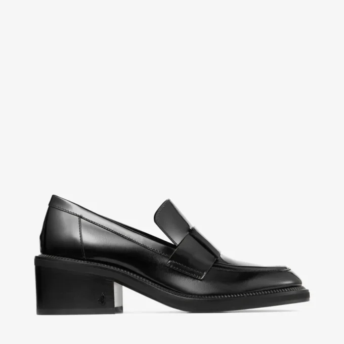 Tylor 60 Zwarte Spazzolato-platformloafers Tylor 60 Zwarte Spazzolato-platformloafers
