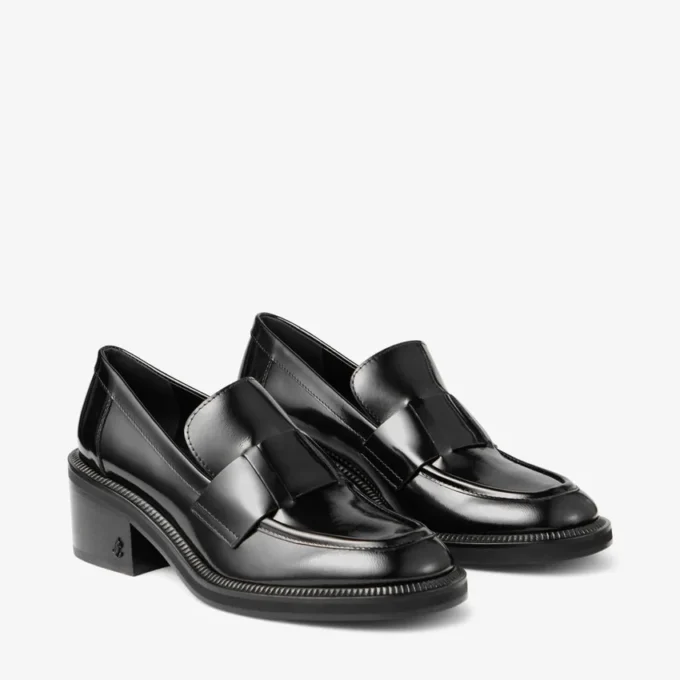 Tylor 60 Zwarte Spazzolato-platformloafers Tylor 60 Zwarte Spazzolato-platformloafers