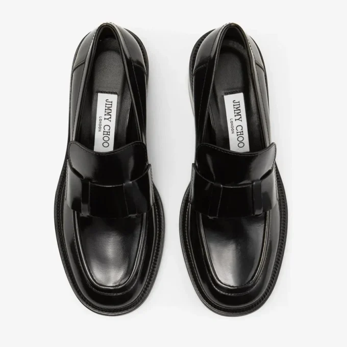 Tylor 60 Zwarte Spazzolato-platformloafers Tylor 60 Zwarte Spazzolato-platformloafers