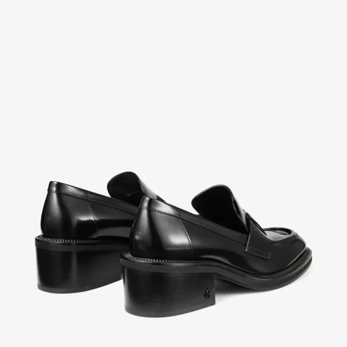 Tylor 60 Zwarte Spazzolato-platformloafers Tylor 60 Zwarte Spazzolato-platformloafers