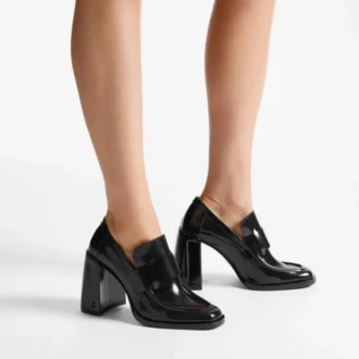 Tylor 95 Zwarte zachte Spazzolato-pumps