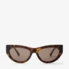 Vale bruine Havana cat-eye zonnebril Vale bruine Havana cat-eye zonnebril