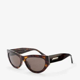 Vale bruine Havana cat-eye zonnebril