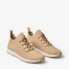 Veles Chai kasjmier gemêleerde gebreide sneakers met parelknopen Veles Chai kasjmier gemêleerde gebreide sneakers met parelknopen