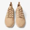 Veles Chai kasjmier gemêleerde gebreide sneakers met parelknopen Veles Chai kasjmier gemêleerde gebreide sneakers met parelknopen