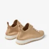 Veles Chai kasjmier gemêleerde gebreide sneakers met parelknopen Veles Chai kasjmier gemêleerde gebreide sneakers met parelknopen