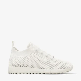 Veles Latte gehaakte lage sneakers met parels