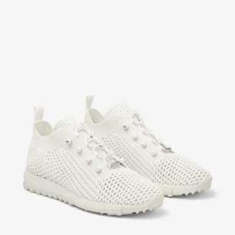 Veles Latte gehaakte lage sneakers met parels