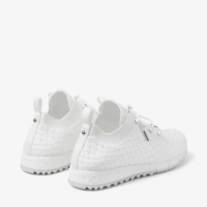 Veles witte sneakers van gestructureerd breisel Veles witte sneakers van gestructureerd breisel