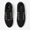 Veles zwarte lage sneakers van gehaakt breisel met parels Veles zwarte lage sneakers van gehaakt breisel met parels