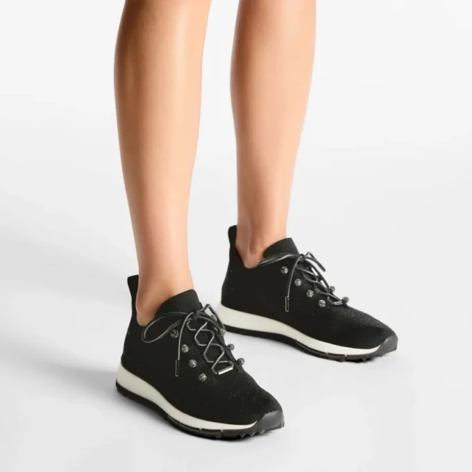 Veles zwarte sneakers met pailletten Veles zwarte sneakers met pailletten