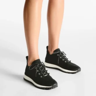 Veles zwarte sneakers met pailletten