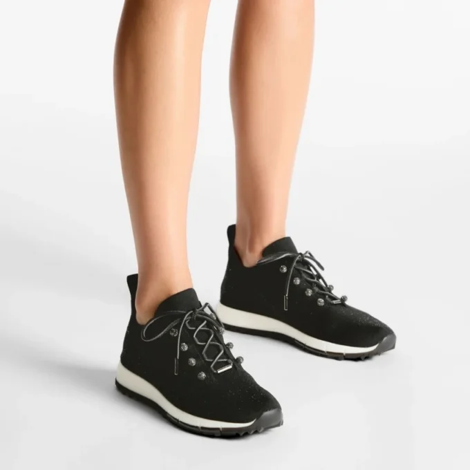Veles zwarte sneakers met pailletten Veles zwarte sneakers met pailletten
