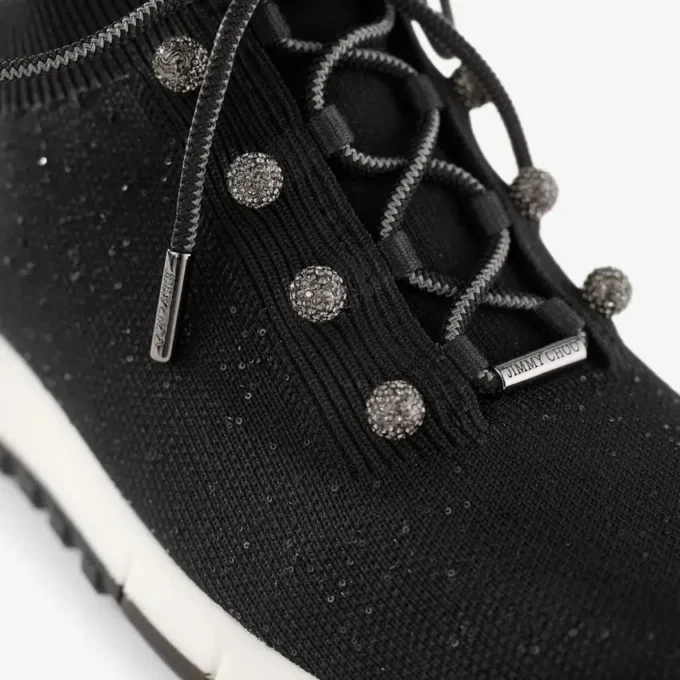 Veles zwarte sneakers met pailletten Veles zwarte sneakers met pailletten