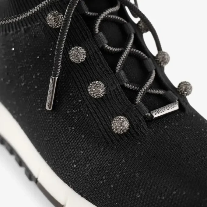 Veles zwarte sneakers met pailletten Veles zwarte sneakers met pailletten