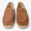 Vine Veterschoen Cigarkleurig geëtst fluweel suède espadrilles Vine Veterschoen Cigarkleurig geëtst fluweel suède espadrilles