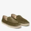 Vine veterschoenen van mosgroen geëtst fluweelsuède Vine veterschoenen van mosgroen geëtst fluweelsuède