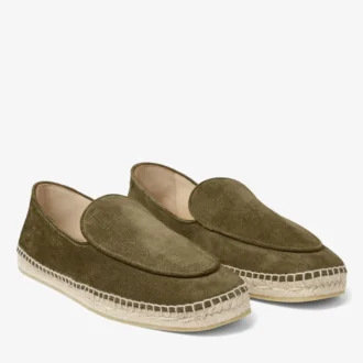 Vine veterschoenen van mosgroen geëtst fluweelsuède Vine veterschoenen van mosgroen geëtst fluweelsuède
