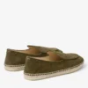 Vine veterschoenen van mosgroen geëtst fluweelsuède Vine veterschoenen van mosgroen geëtst fluweelsuède