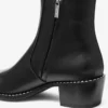 Wilder Boot zwarte enkellaarzen van kalfsleer met metalen details Wilder Boot zwarte enkellaarzen van kalfsleer met metalen details
