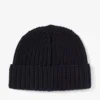 Yuki zwarte cashwool gebreide muts Yuki zwarte cashwool gebreide muts