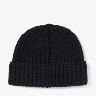 Yuki zwarte cashwool gebreide muts